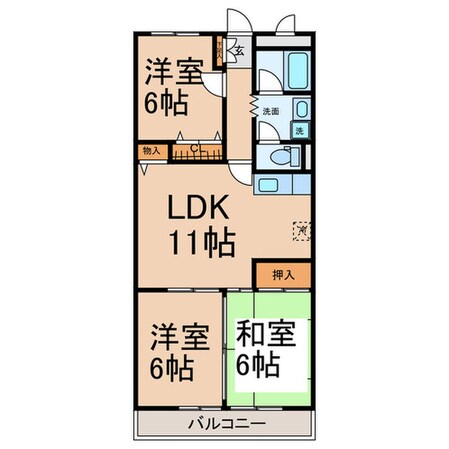 チェリーアイランドIの物件間取画像